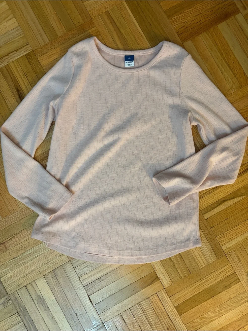 (4) Old Navy BUNDLE Long-Sleeve Tops - Girls Size Medium (8) -Neutral Colors